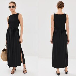 Hill House Black Jersey Cosmina Nap Dress XS